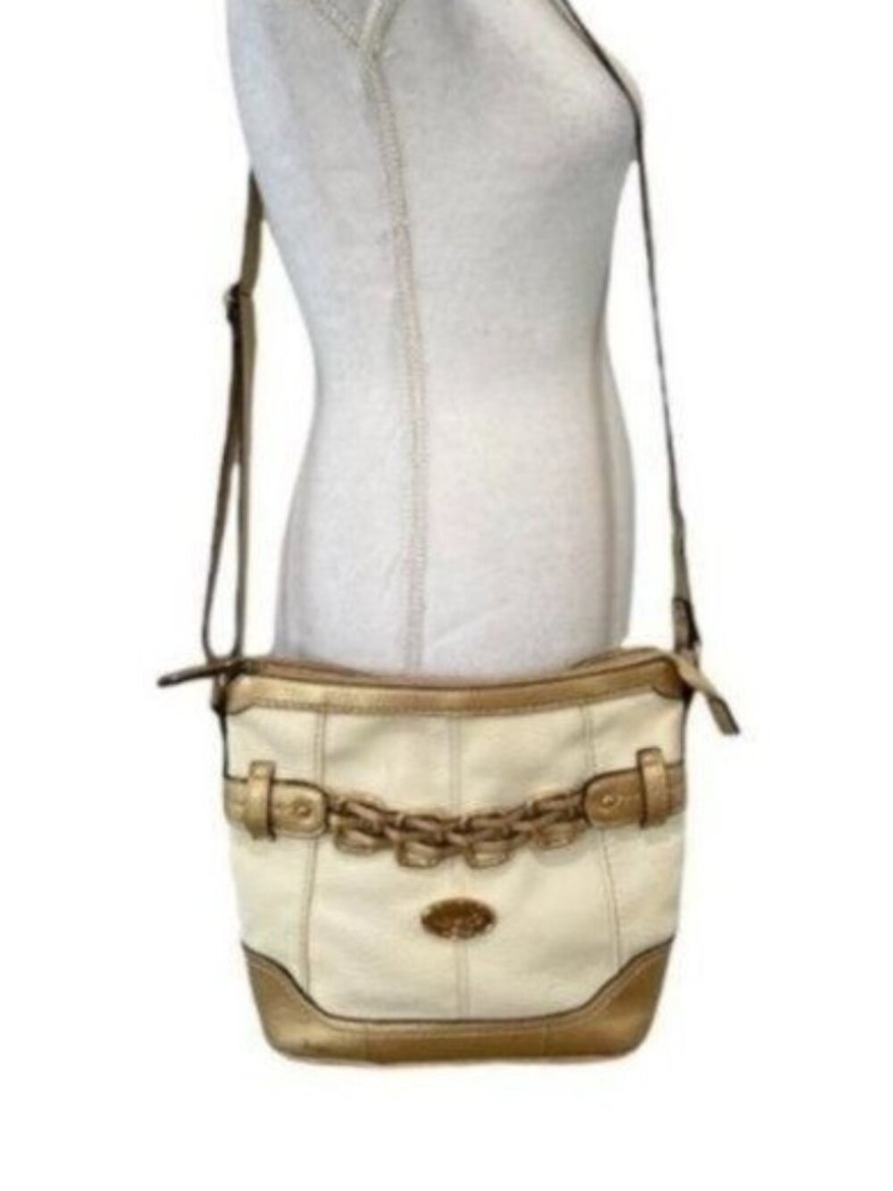 B.O.C. Asherton Crossbody Bag | Off-White & Gold